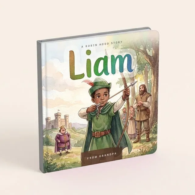 His printed hardcover, standing on a table with his name on the cover.