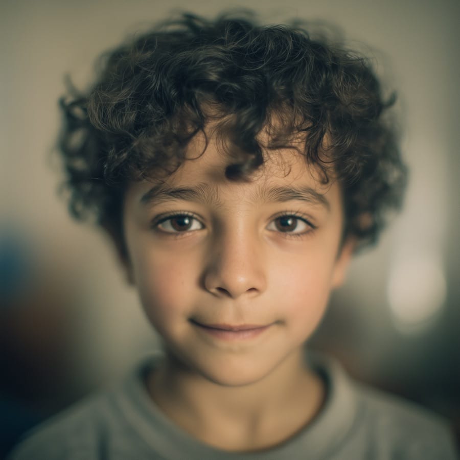 A photograph of a child named Sami